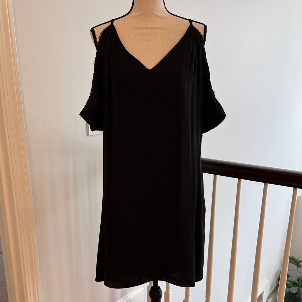 RACHEL Rachel Roy Black Cold Shoulder Dress
